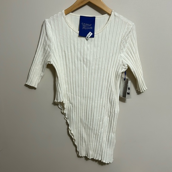 ⭐️New SIMON MILLER Koopa Rib Knit Top In Macadamia⭐️ - Picture 3 of 4